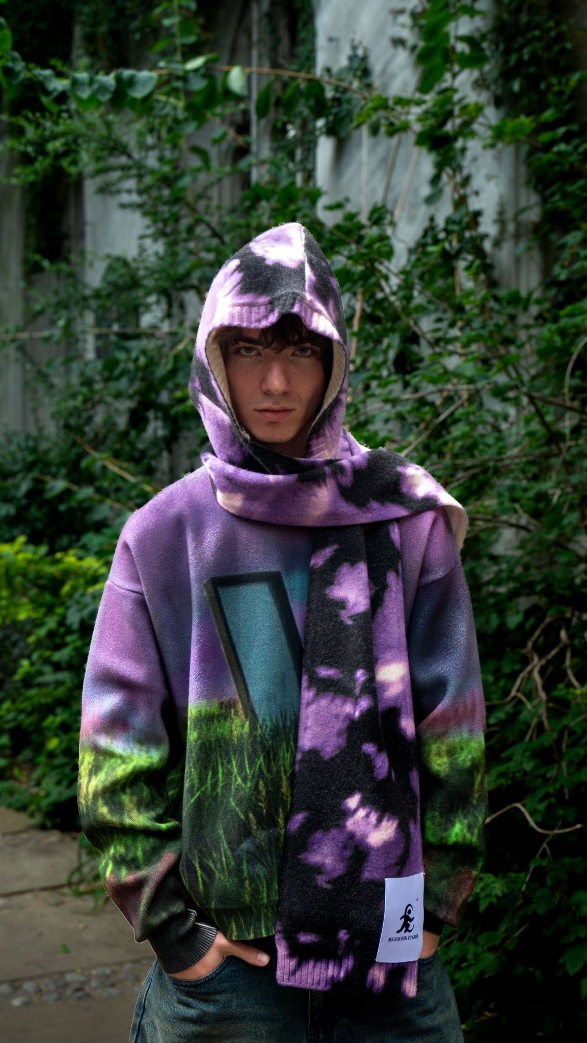 "Somna" Hood Scarf - Maison Bon Voyage