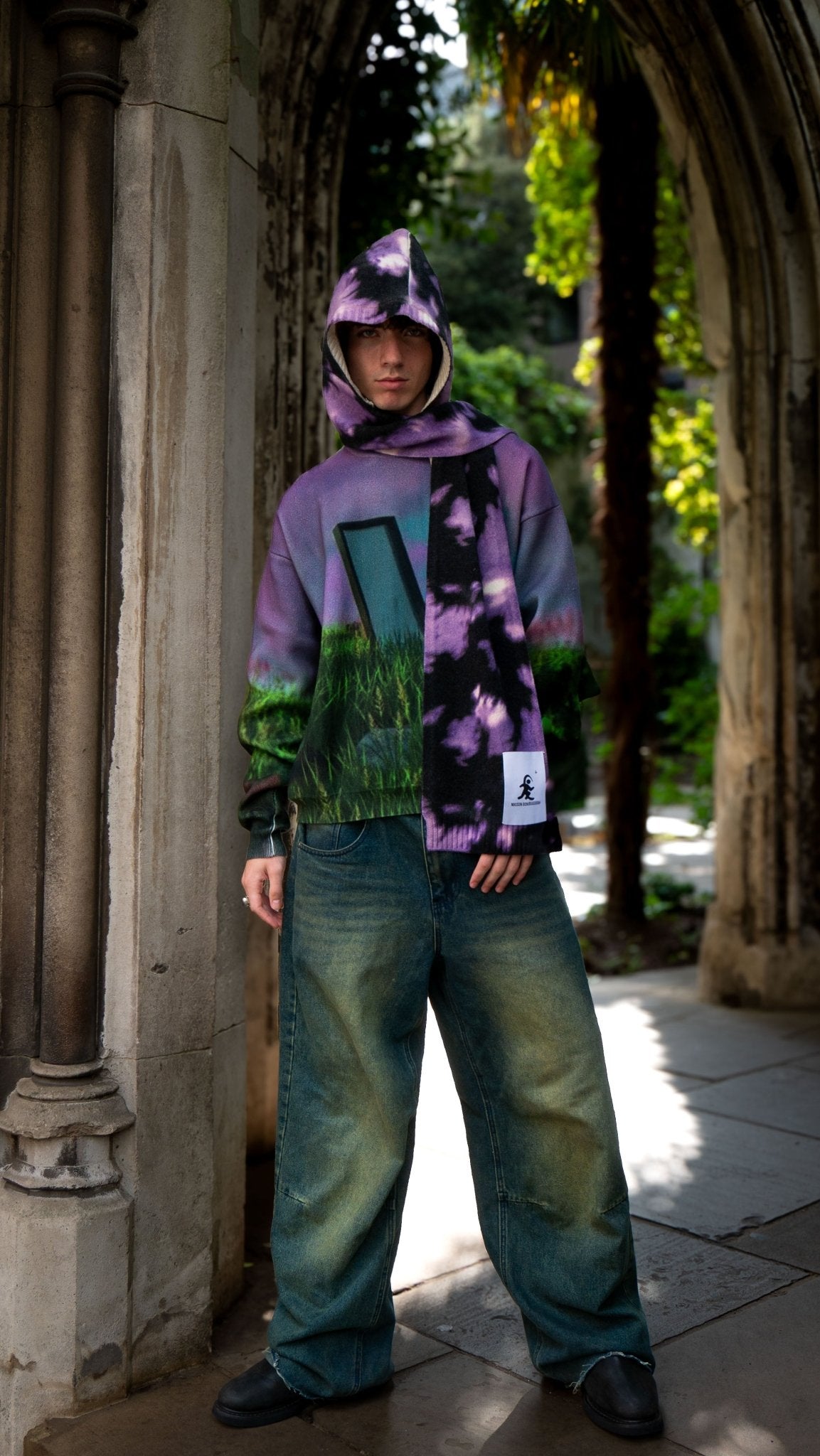 "Somna" Hood Scarf - Maison Bon Voyage